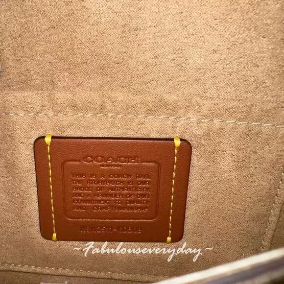 Coach Mini Klare Crossbody Bag with Candy in Leather/Chalk/Chalk CDB09 NWT - Picture 9 of 9